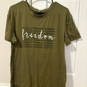 Source Unknown Olive Freedom Tee - Short Sleeve